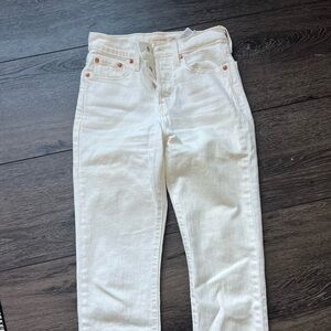 Women's White Ribcage Levi’s